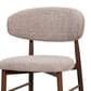 New Heritage Design Royce Bar Stool with Toast Cushion in Walnut, , large