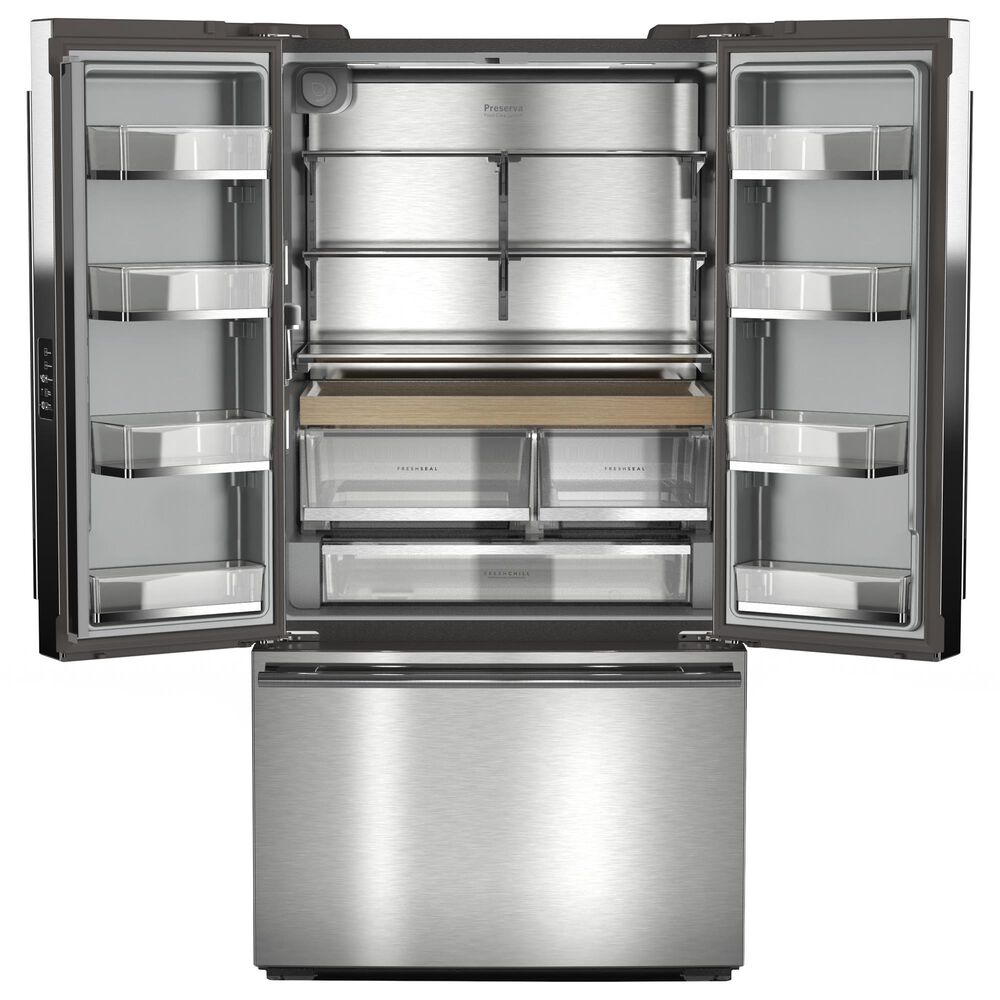 KitchenAid 24.3 Cu. Ft Counter Depth French Door Refrigerator with Interior Dispense in PrintShield Stainless Steel, , large