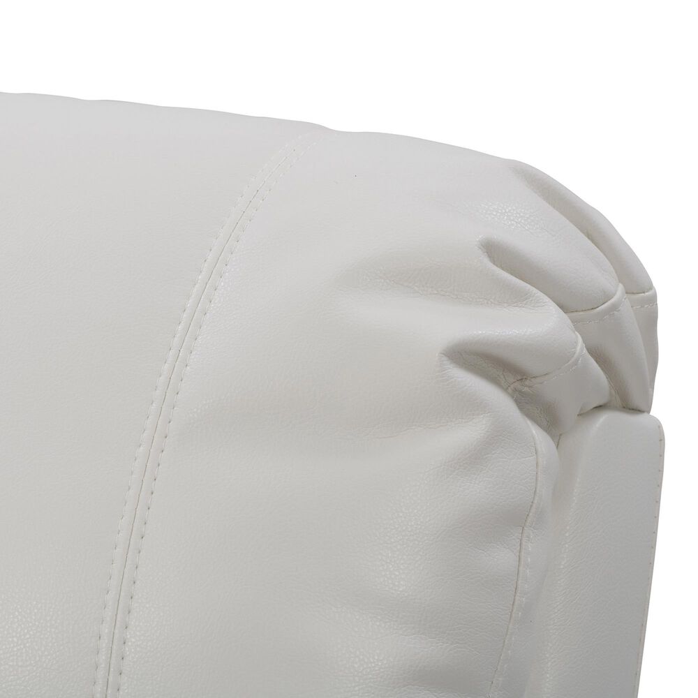 CorLiving Oren Power Theatre Wall Hugger Recliner in White, , large