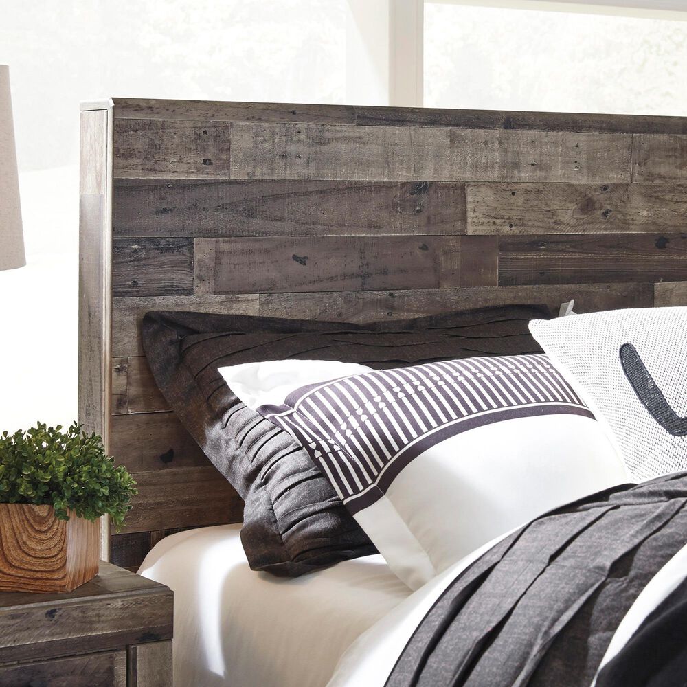 Ashley Derekson Twin Panel Bed with 2 Storage Drawers in Multi Gray, , large