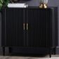 Crestview Collection Camden 2-Door Cabinet in Black, , large