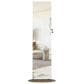 GigaCloud Swivel Jewelry Cabinet with Full Length Mirror and Locking Mechanism in Brown, , large
