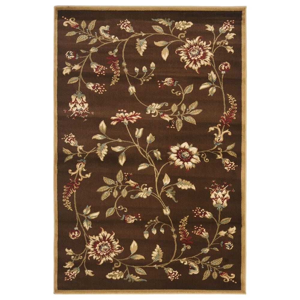 Safavieh Lyndhurst 3"3" x 5"3" Brown and Multicolor Area Rug, , large