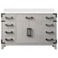 Lexora Home Laurel 48" Single Bathroom Vanity in White Oak with White Quartz Top and Rectangular Sink, , large