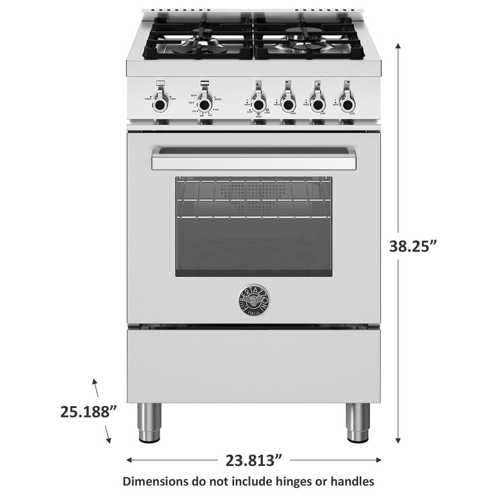Bertazzoni Professional 2.5 Cu.Ft. Gas Range in Stainless Steel, , large