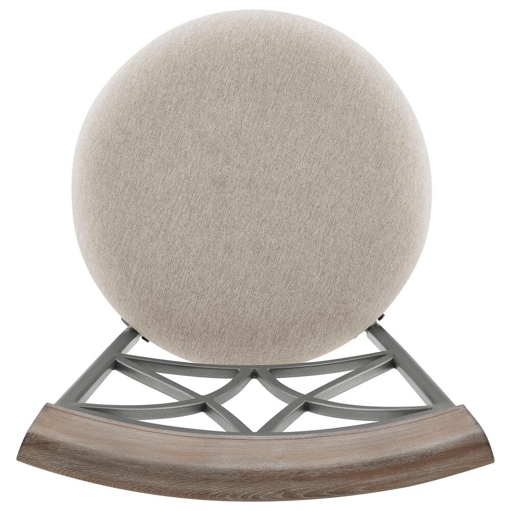 Linon Home Decor Hamilton Swivel Counter Stool in Pewter and Grey Wash, , large