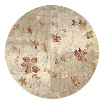 Nourison Somerset ST64 5"6" Round Multi Area Rug, , large