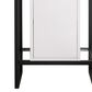 James Martin Vanities Boston 20" Single White Door Bathroom Vanity in Matte Black with 3 cm White Glossy Resin Countertop and Rectangular Sink, , large