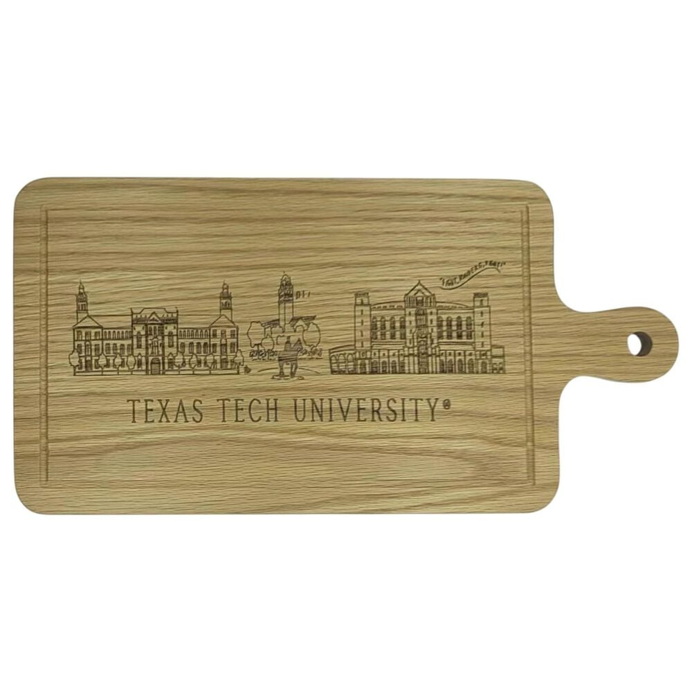 Valiant Gifts Texas Tech Skyline Charcuterie Board, , large