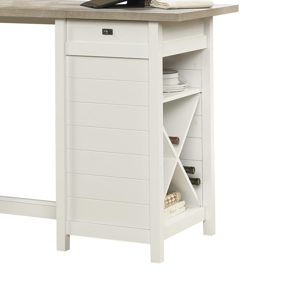 Sauder Cottage Road Kitchen Island in Soft White, , large