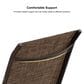 HOMLUX 3-Piece Patio Chaise Lounge Set with Wheels in Brown, , large