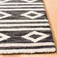 Safavieh Micro-Loop MLP153H 5" Square Charcoal and Ivory Area Rug, , large