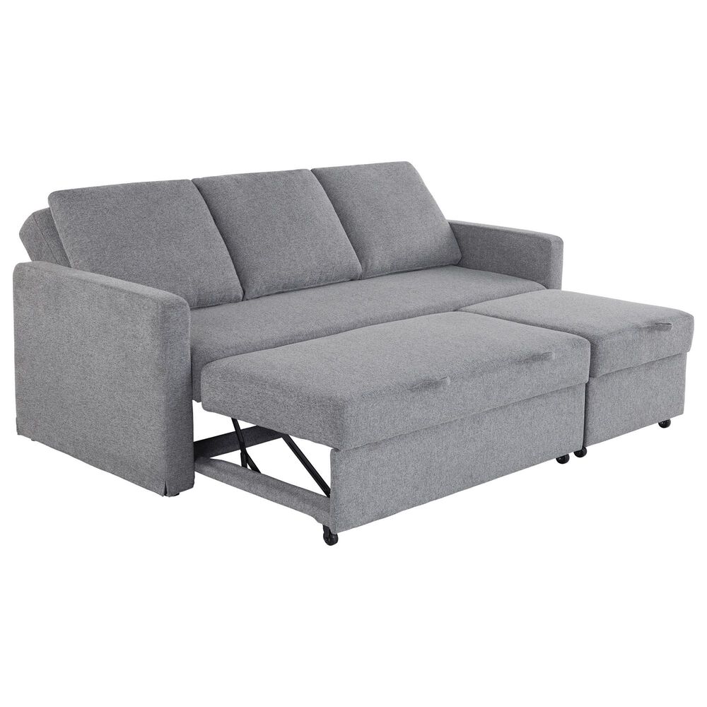 Lifestyle Solutions Mia Convertible Sofa in Light Gray, , large