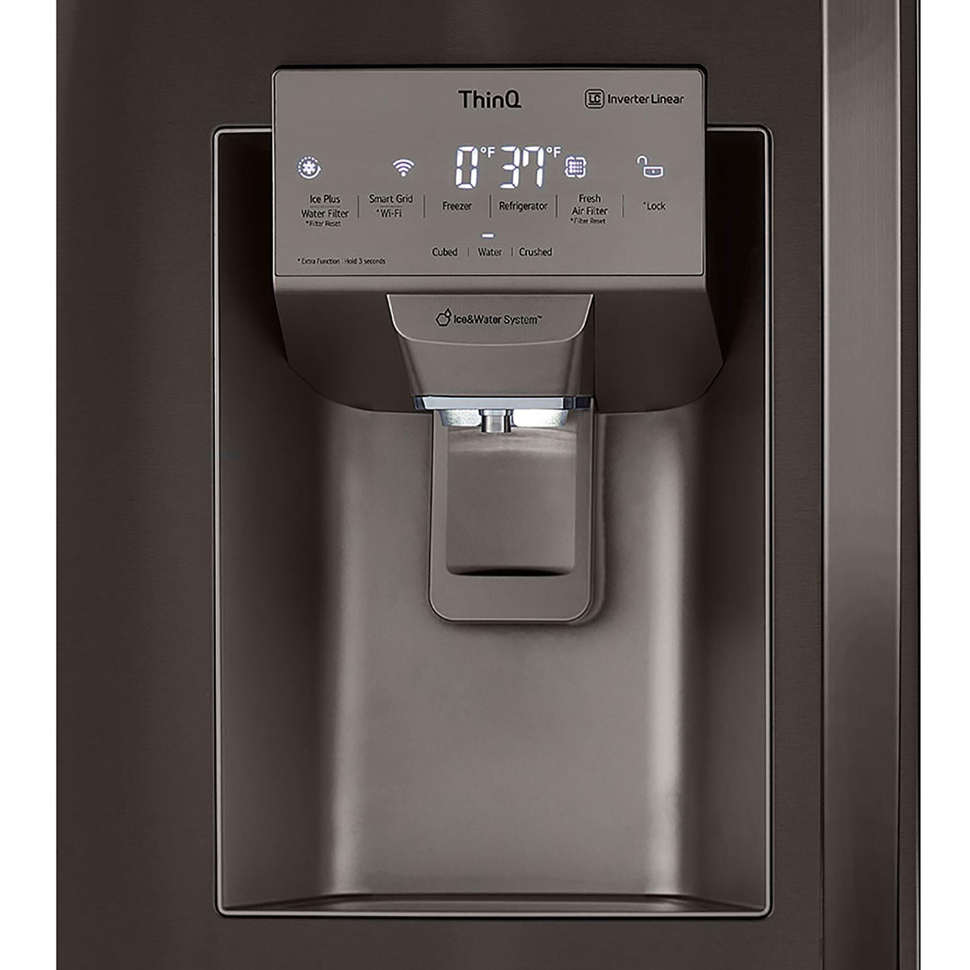 Lg 570l french door refrigerator plumbed on sale