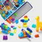 Mattel Even Bigger Blocks Building Set with Storage Bag for Toddler in Multicolor, , large