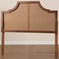 Baxton Studio Risha Queen Panel Headboard in Ash Walnut, , large