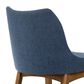 Blue River Arcadia and Azalea 5-Piece 42" Dining Set with Blue Cushion in Walnut, , large