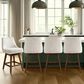 Armen Living Branson 26" Swivel Counter Height Stool in Brown, , large