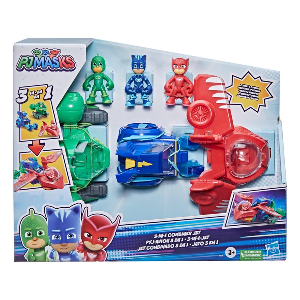 PJ Masks 3-In-1 Combiner Jet Playset, , large