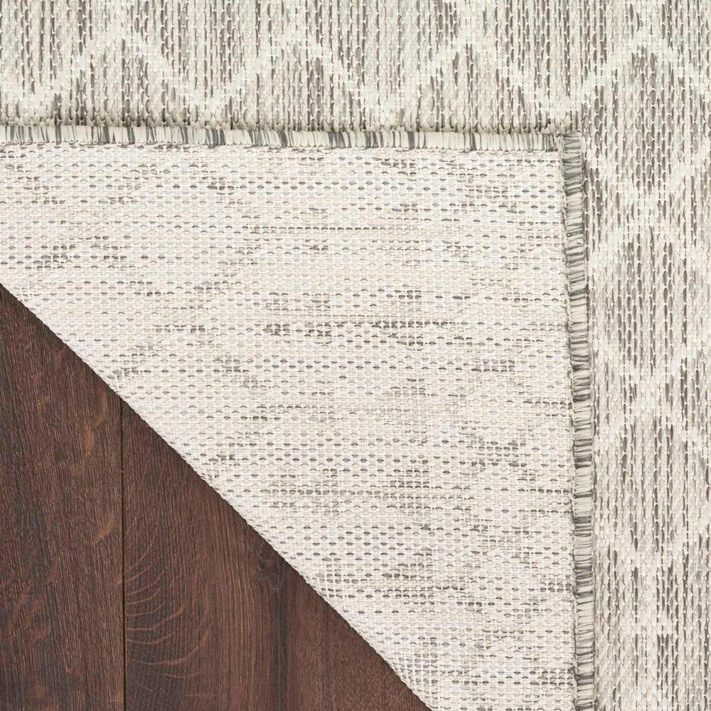 Nourison Positano Southwestern Light Grey 5&#39; x 7&#39; Indoor/Outdoor Area Rug, , large
