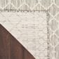Nourison Positano Southwestern Light Grey 5" x 7" Indoor/Outdoor Area Rug, , large