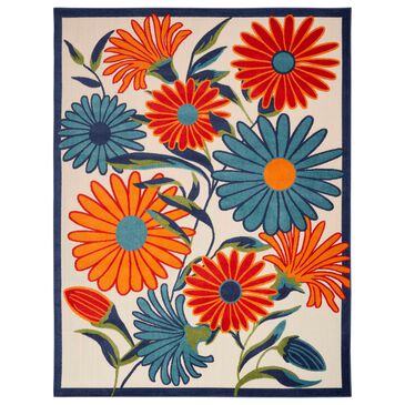 Nourison Aloha ALH33 7"10" x 10"6" Multicolor Indoor/Outdoor Area Rug, , large