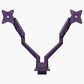 Arozzi Alzare Neo Duo Dual Gas Spring Monitor Arm in Purple, , large