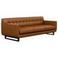 Kuka Home Stationary Leather Sofa and Chair Set in Camel, , large