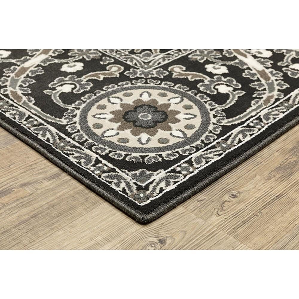 Oriental Weavers Raylan Oriental 9&#39;10&quot; x 12&#39;10&quot; Black Area Rug, , large