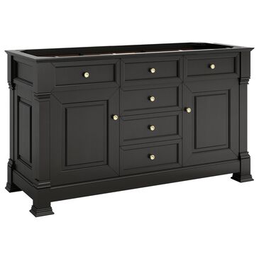James Martin Vanities Brookfield 60" Double Bathroom Vanity Cabinet in Black Onyx, , large