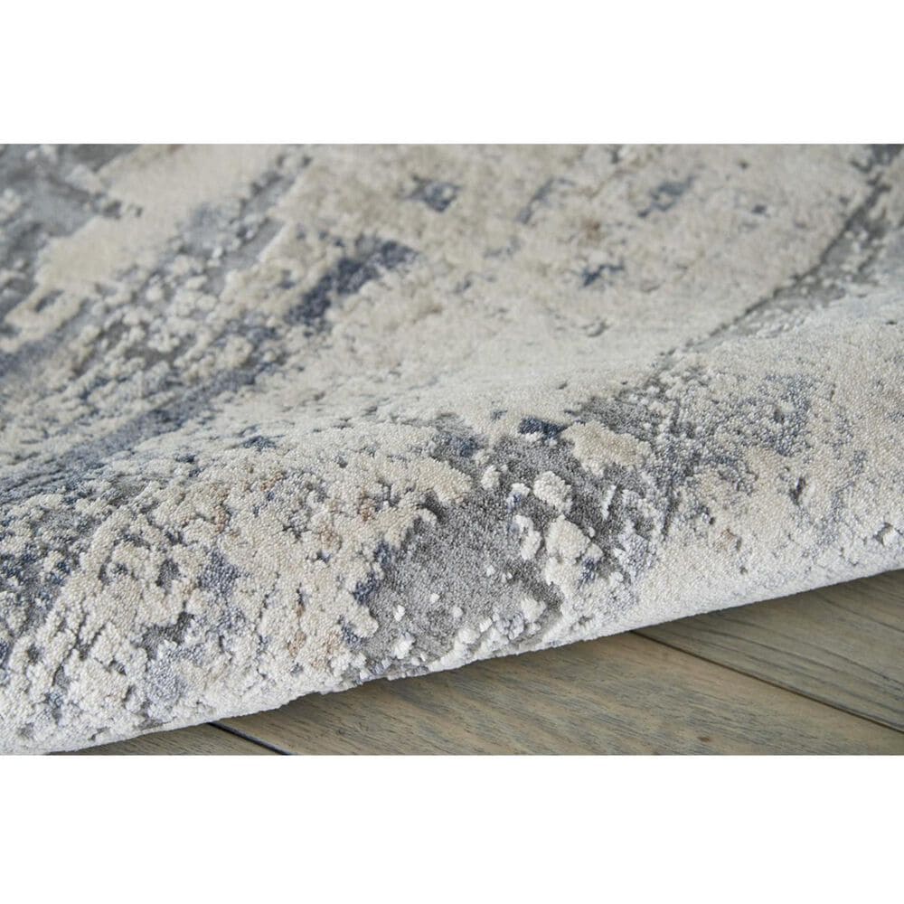 Nourison Rustic Textures RUS04 2&#39;2&quot; x 7&#39;6&quot; Beige and Grey Runner, , large