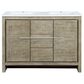 Lexora Home Lafarre 48" Double Bathroom Vanity in Rustic Acacia with 2 cm White Cultured Marble Top and Rectangular Sinks, , large