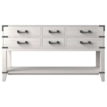 Lexora Home Norwalk 60" Double Bathroom Vanity in White Oak with White Quartz Top and Rectangular Sinks, , large