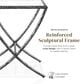 Furniture of America Lalia Side Table with Tempered Glass Top and X-Base in Gun Metal, , large