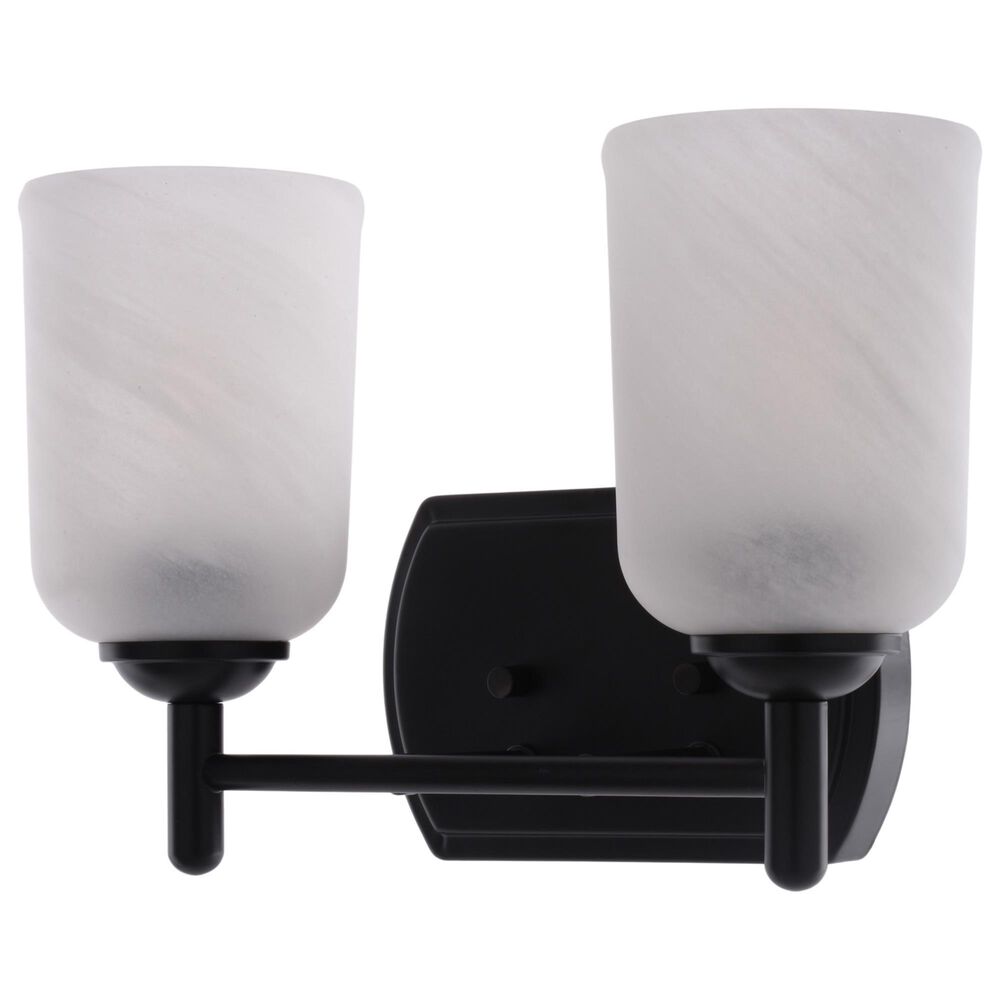 Vaxcel Laurelhurst 2-Light Bathroom Vanity in Matte Black, , large