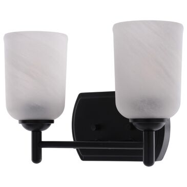 Vaxcel Laurelhurst 2-Light Bathroom Vanity in Matte Black, , large