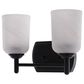 Vaxcel Laurelhurst 2-Light Bathroom Vanity in Matte Black, , large