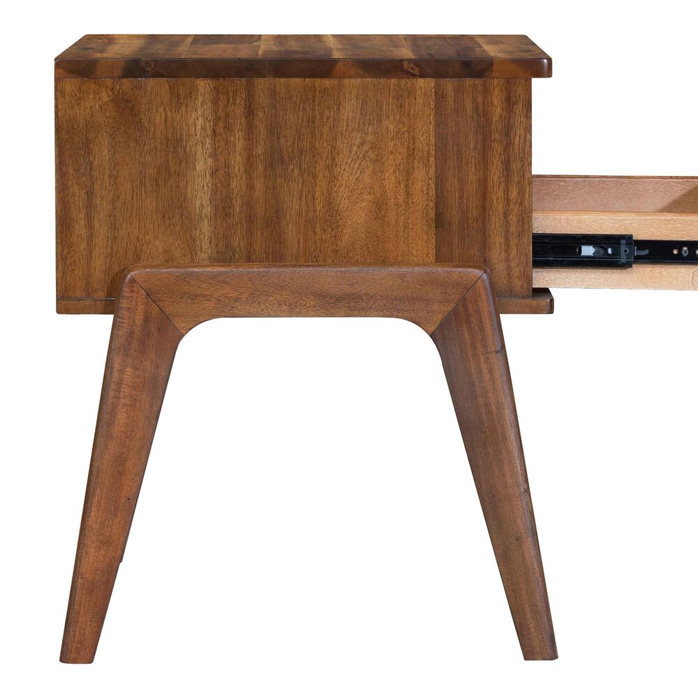 LH Imports Remix 1-Drawer Nightstand in Estelle Brown, , large