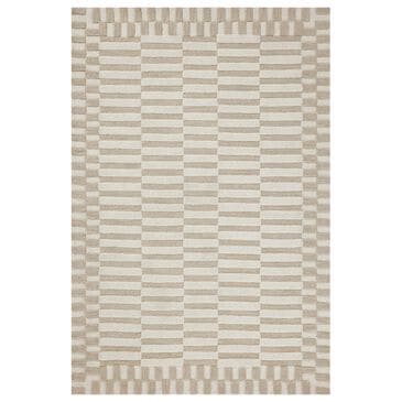 Chris Loves Julia x Loloi Bradley 2"3" x 3"9" Ivory and Beige Area Rug, , large