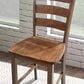 Furniture of America Lubbock 5-Piece Counter Height Dining Set in Walnut, , large