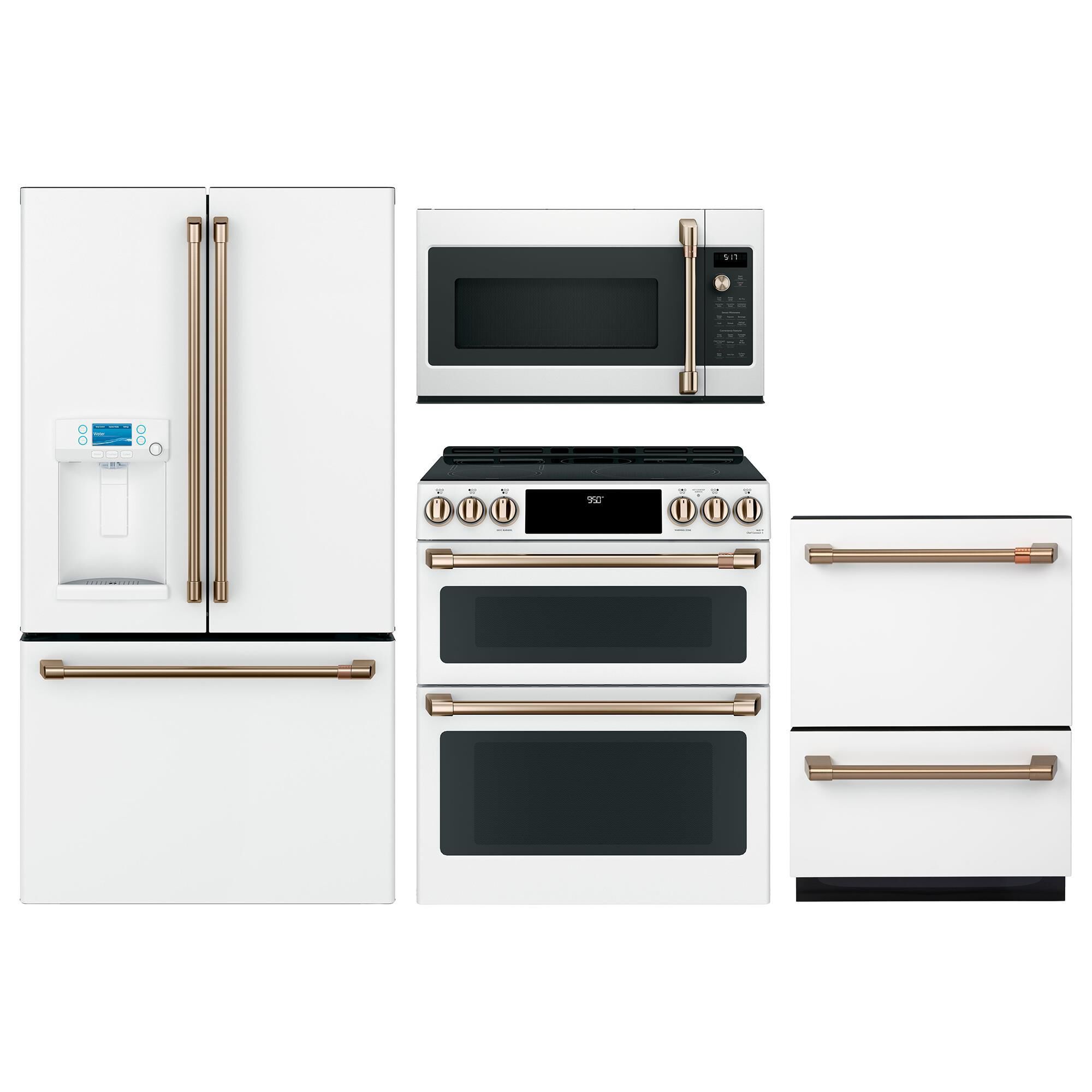 Cafe 4 Piece Kitchen Package in White NFM