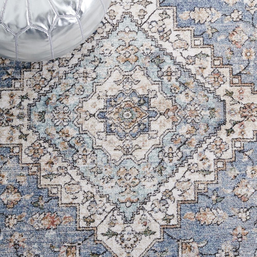 Safavieh Jasmine 5&#39;3&quot; x 7&#39;7&quot; Blue and Grey Area Rug, , large