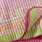 J. Queen New York Shiloh 3-Piece Full/Queen Quilt Set in Pink, Green and Orange, , large