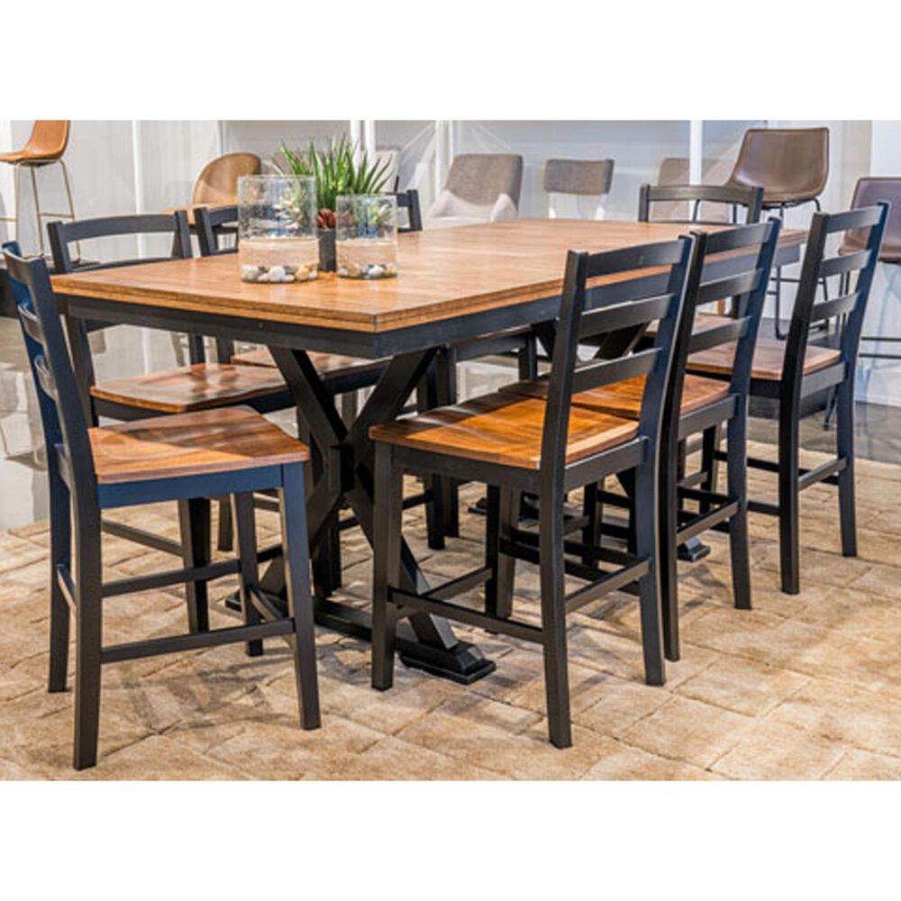 Ashley Wildenauer Counter Height Table with 18" Butterfly Leaf in Brown and Black - Table Only, , large