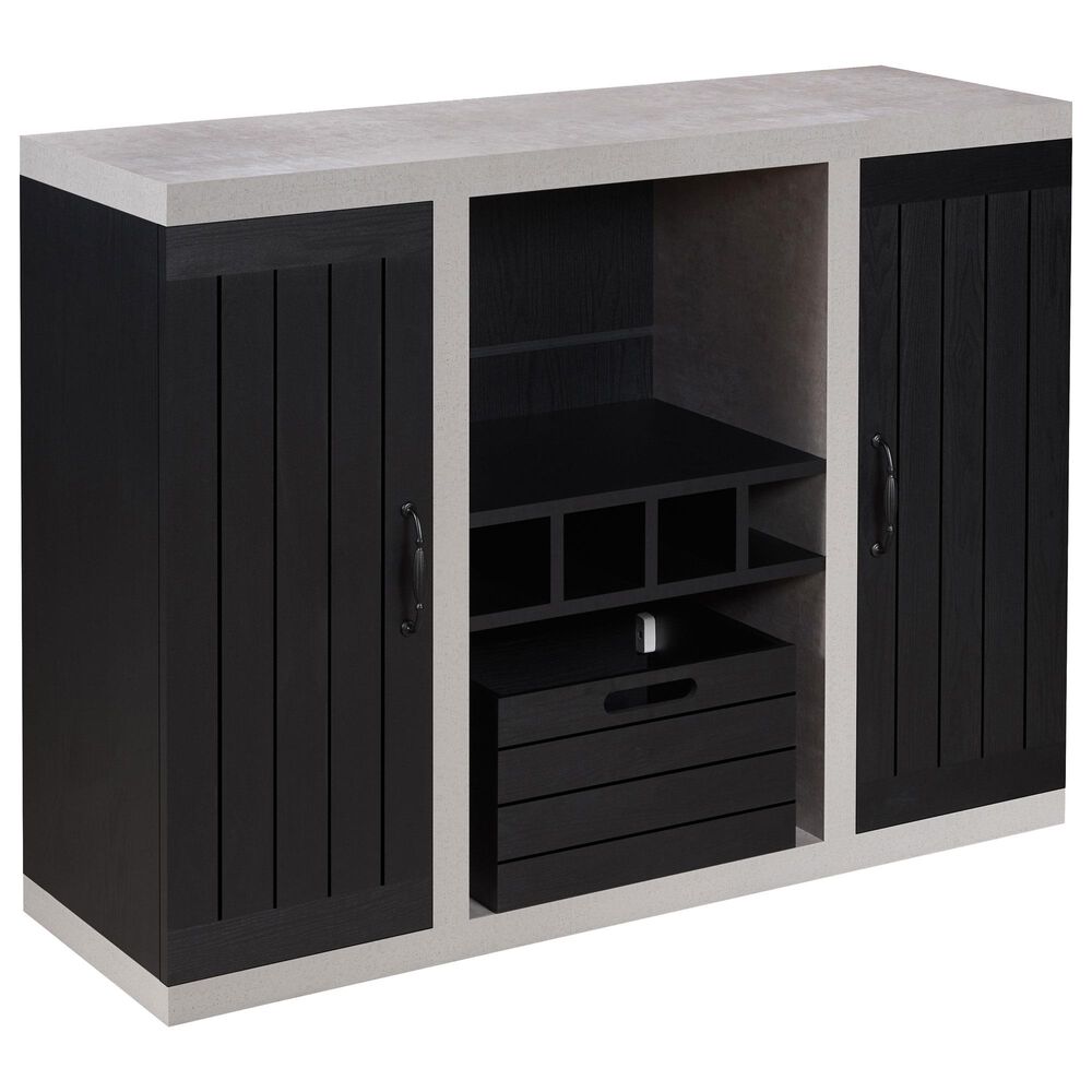 Furniture of America Taylor Buffet in Black/Cement, , large
