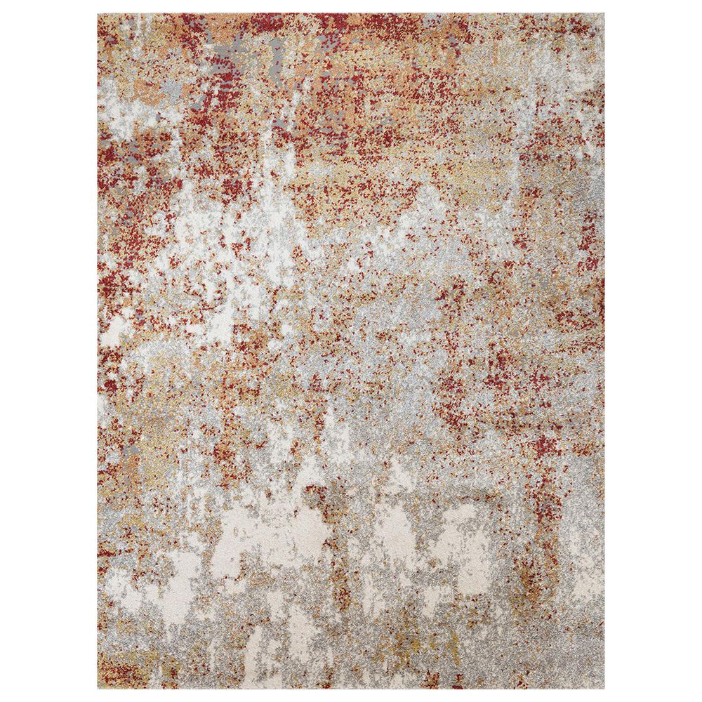 Amer Rugs Yasmin 9" x 13" Red and Cream Area Rug, , large
