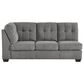 Ashley 5-Piece Living Room Set in Gray, , large