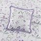 J. Queen New York Nola 18" Square Throw Pillow in English Lavender and Lilac, , large