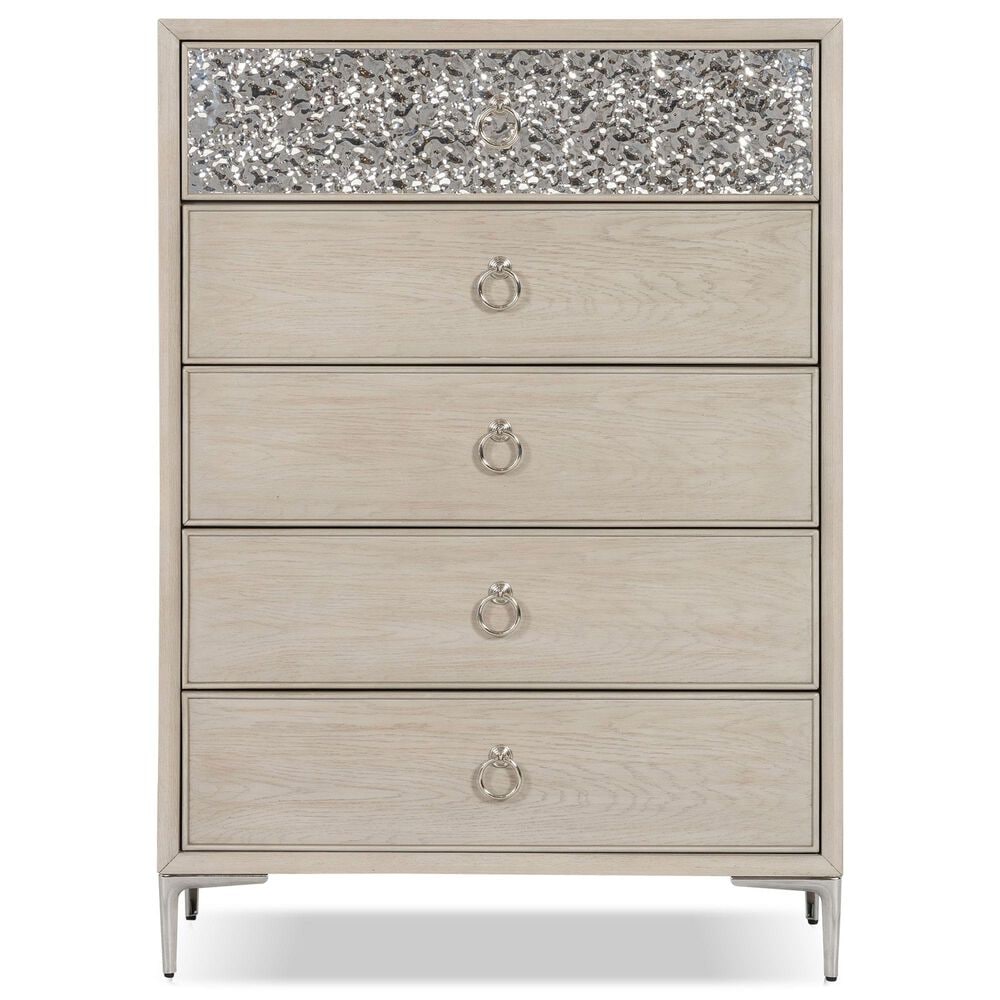 Furniture of America Bashford 5-Drawer Chest in Natural Oak, , large