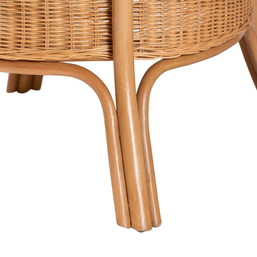 Baxton Studio Abena Dining Table in Light Honey - Table Only, , large